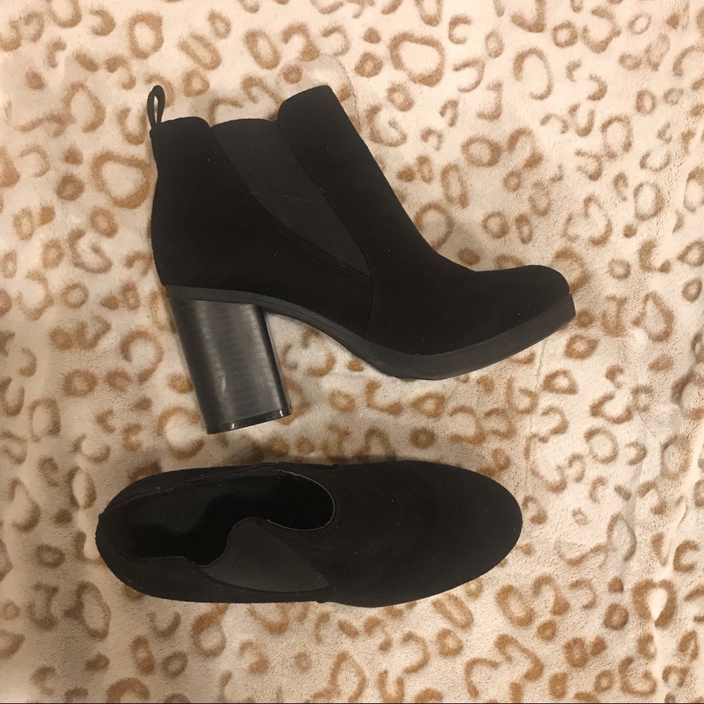 Lower East Side black heel booties